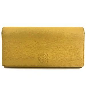 LOEWE Anagram Mark Leather Long Wallet
